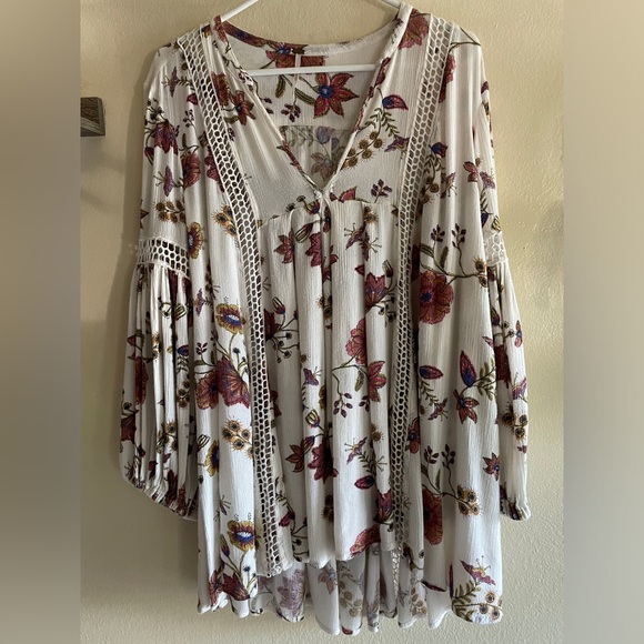Free People Just the Two of Us Ivy Floral Tunic - Picture 3 of 8